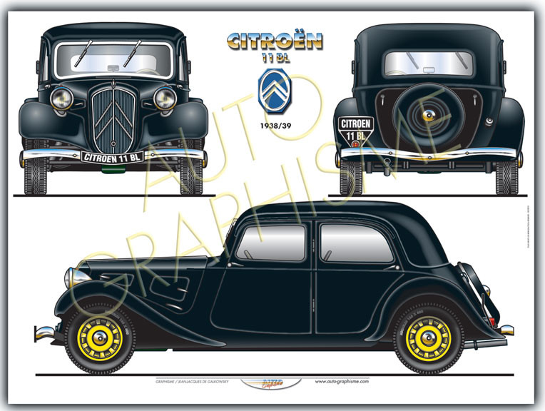 Poster Citroën Tractie 11 BL - AG-CIT04 - CIT04 - 36617681497397