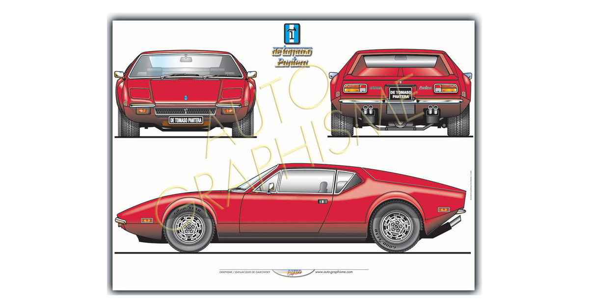 De Tomaso Pantera Poster