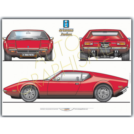De Tomaso Pantera Poster De Tomaso Pantera Poster