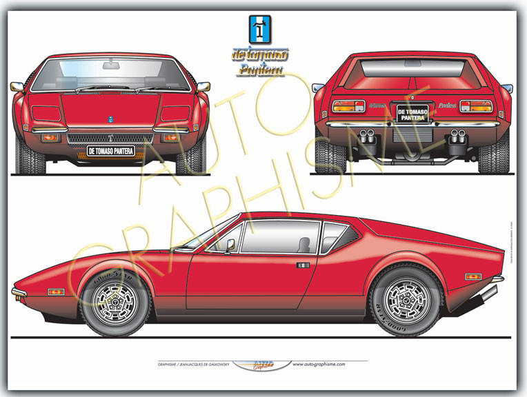 De Tomaso Pantera Poster - AG-DET01 - DET01 - 36617681497434