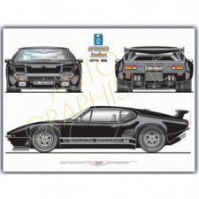 Poster De Tomaso Pantera GT5 S
