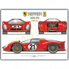 Poster Ferrari P4