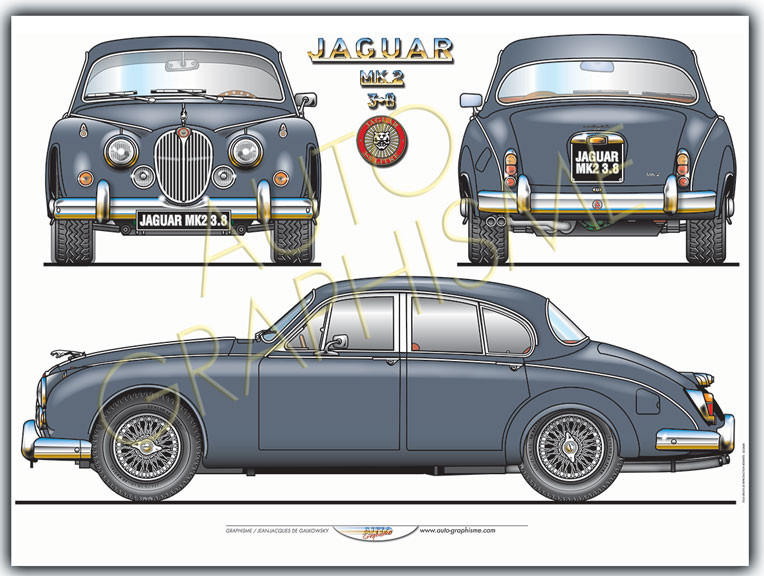 Afiş Jaguar MK2 318 - AG-JAG01 - JAG01 - 36617681497521