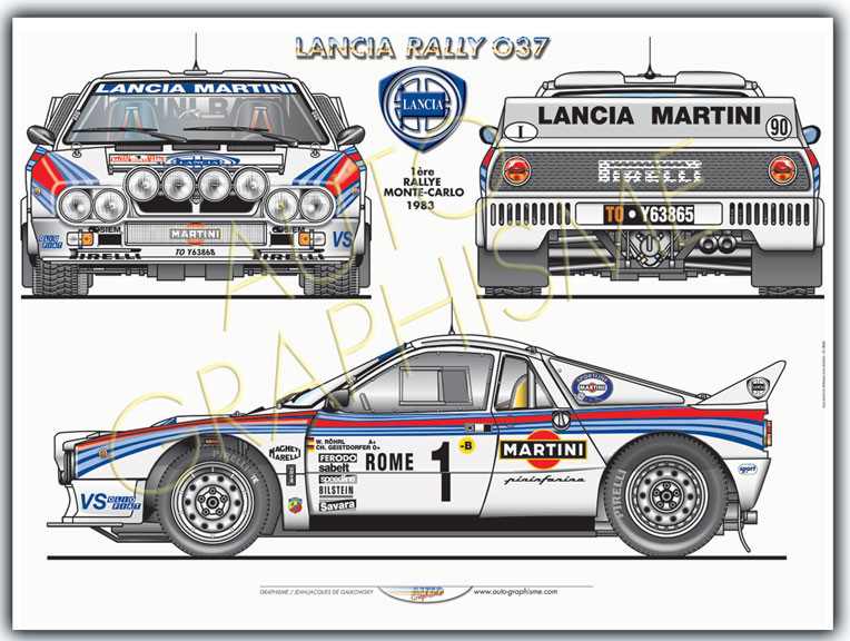 Poster Lancia 037 - AG-LA01 - LA01 - 36617681497571