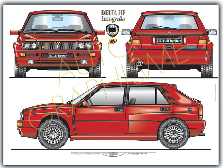 Poster Lancia Delta Integrale - AG-LA02 - LA02 - 3661768834985