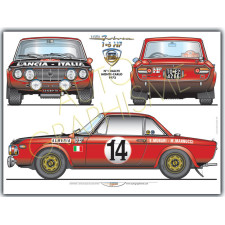 Lancia Fulvia 1.6 HF poster - AG-LA04 - LA04 - 36617681497608