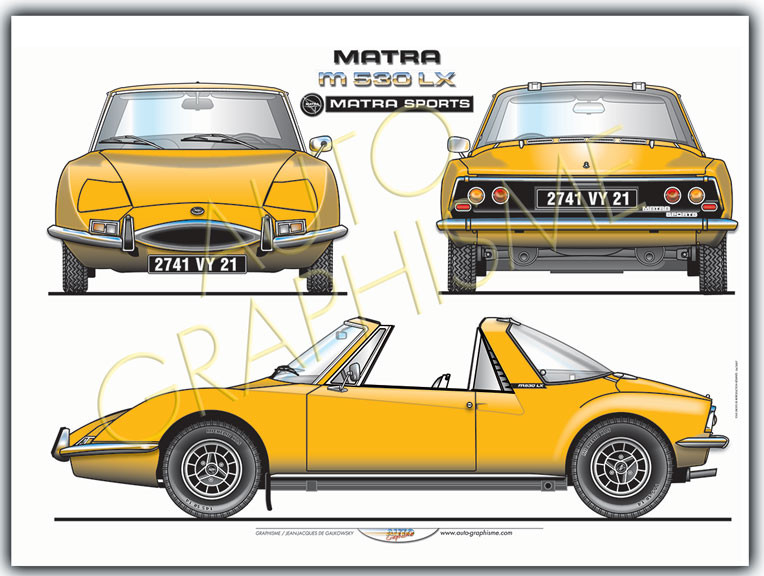 Matra 530 LX poster - AG-MAT01 - MAT01 - 36617681497638