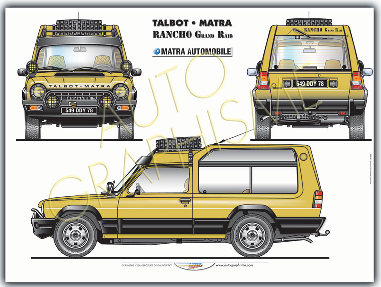 Poster Matra Rancho Grand Raid - AG-MAT05 - MAT05 - 36617681497678