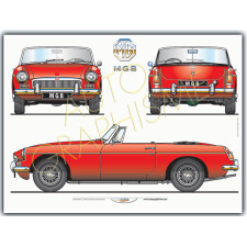 MG B Cabriolet poster - AG-MG01 - MG01 - 36617681497735