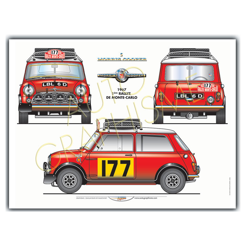 Moris Cooper S Monte Carlo poster - AG-MOR01 - MOR01 - 36617681497765