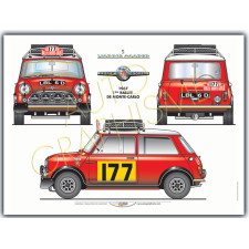 Moris Cooper S Monte Carlo poster - AG-MOR01 - MOR01 - 36617681497765