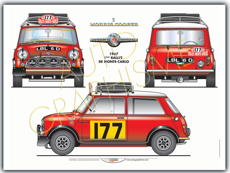 Moris Cooper S Monte Carlo poster - AG-MOR01 - MOR01 - 36617681497765
