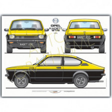 Poster Opel Kadett GTE 1.9L