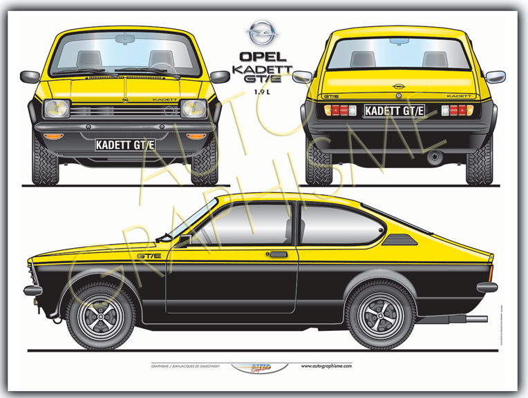 Opel Kadett GTE 1.9L poster - AG-OP01 - OP01 - 36617681497775