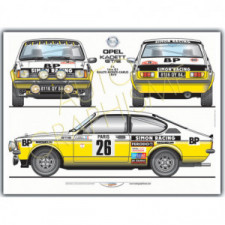 Poster  Opel Kadett GT-E 2.0L Mc