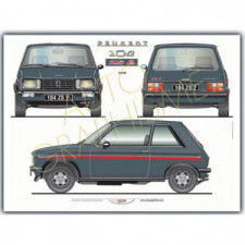Poster Peugeot 104 ZS2