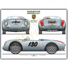 Porsche 550 Spyder poster