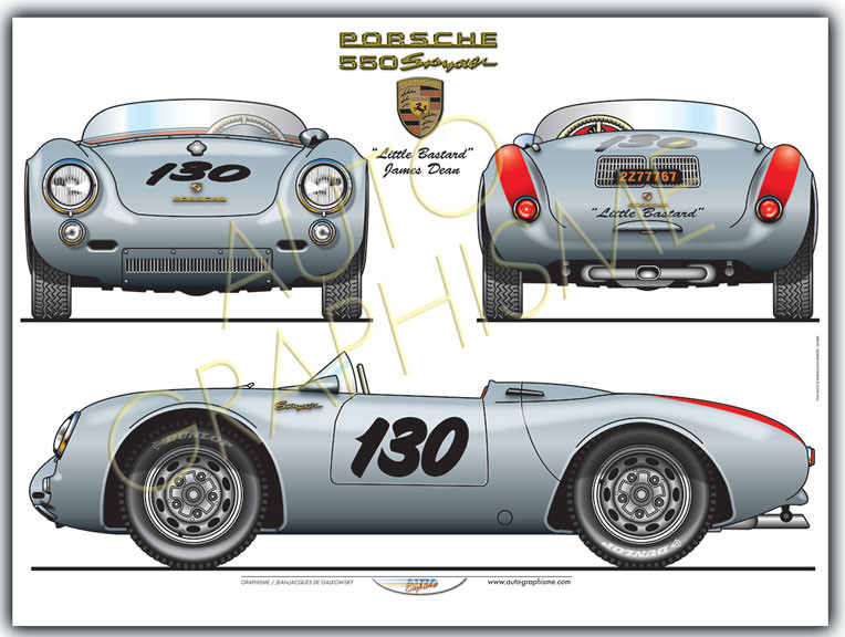 Porsche 550 Spyder poster - AG-PO03 - PO03 - 36617681497872
