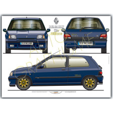 Renault Clio Williams poster - AG-RE04 - RE04 - 36617681497959