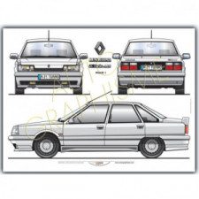Poster Renault R21 Turbo Phase 1
