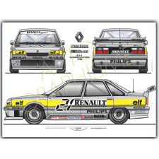 Poster Renault R21 Turbo Productie - AG-RE09 - RE09 - 36617681498005