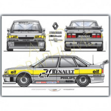 Poster Renault R21 Turbo Production