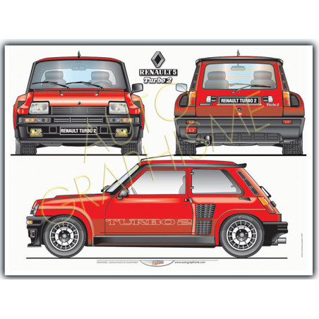 Poster RENAULT R5 turbo 2