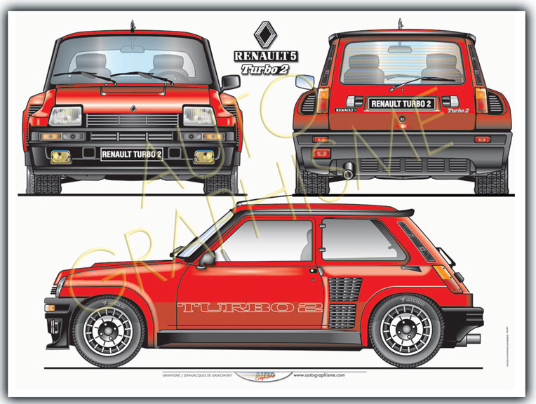 Afiș RENAULT R5 turbo 2 - AG-RE12 - RE12 - 3661768835029