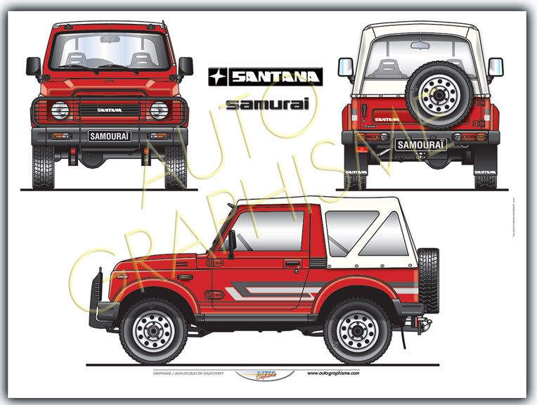 Suzuki Santana Samurai 1.3L Poster - AG-SA01 - SA01 - 36617681498065