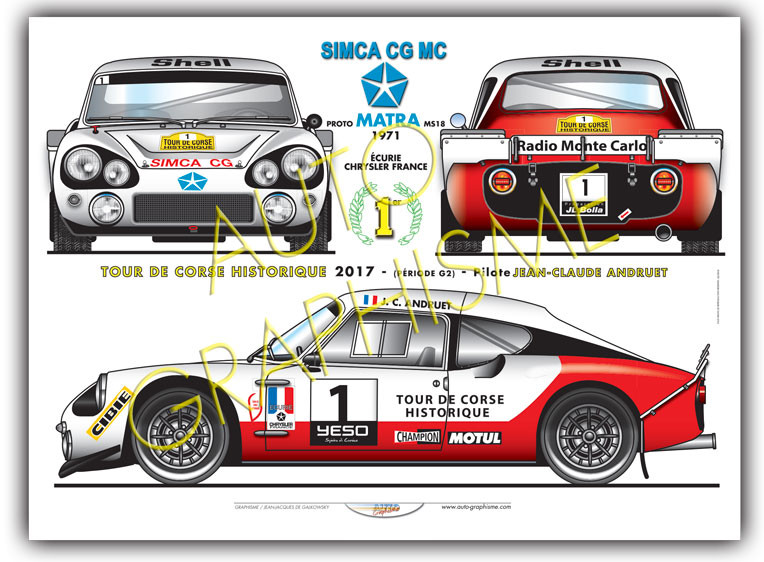 Simca GG Matra Proto Mc poster - AG-SI03 - SI03 - 36617681498122