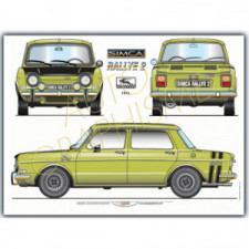 Poster SIMCA Rallye 2