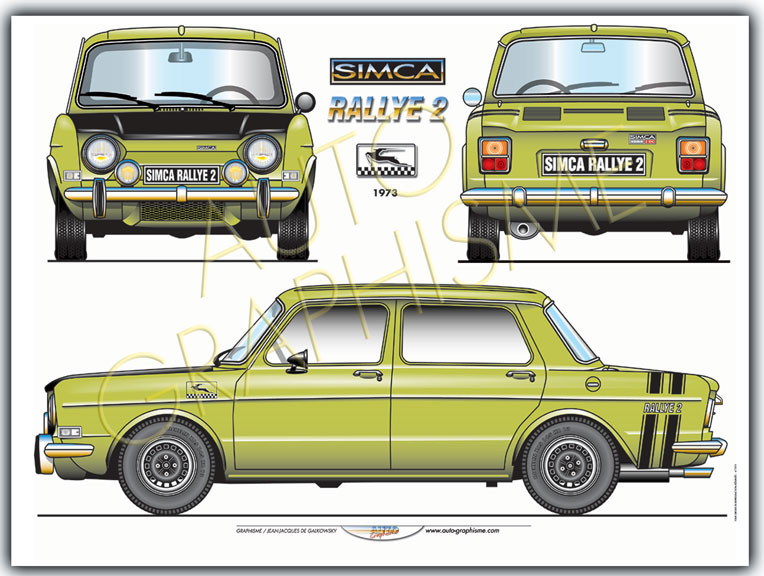 SIMCA Rallye 2 poster - AG-SI04 - SI04 - 36617681498132