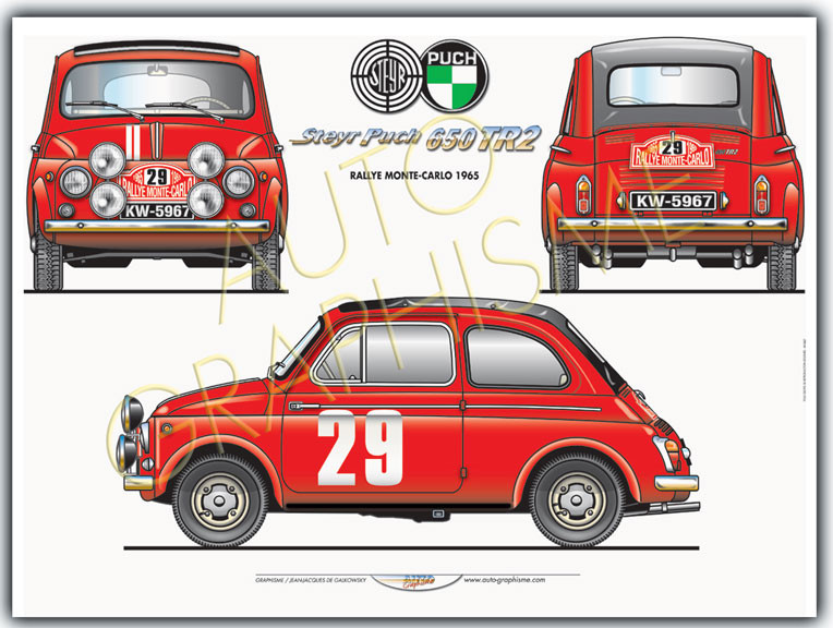 Steyr Poster - Puch 650 TR2 Mc - AG-ST01 - ST01 - 36617681498152