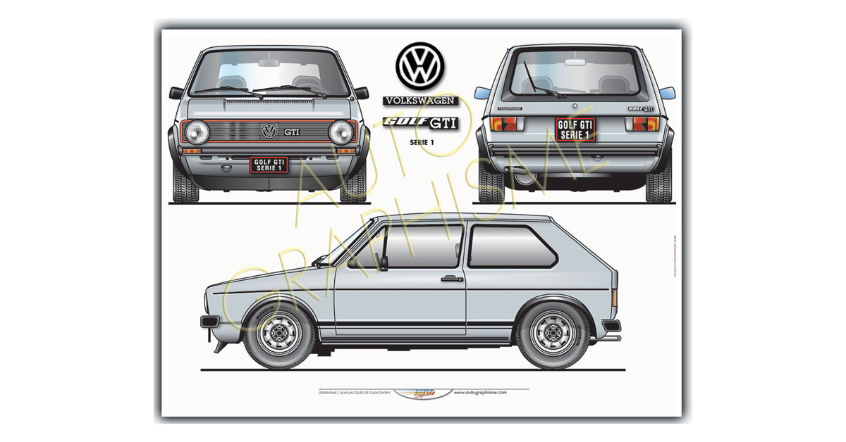 Volkswagen Golf GTi Series 1 Poster