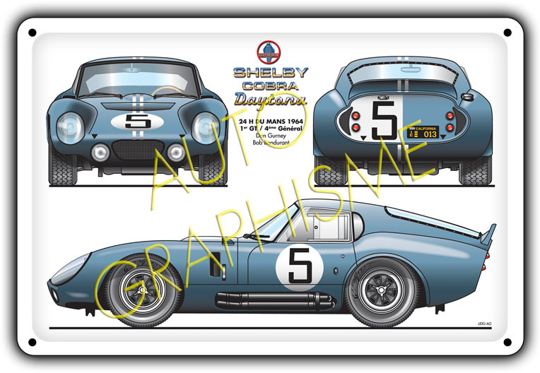 Pannello metallico Shelby Cobra Daytona - AG-FO-001 - FO-001 - 3661768835067