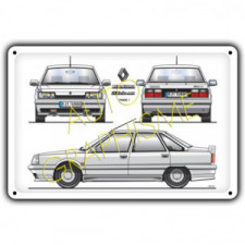 Plaque Métallique Renault 21 Turbo