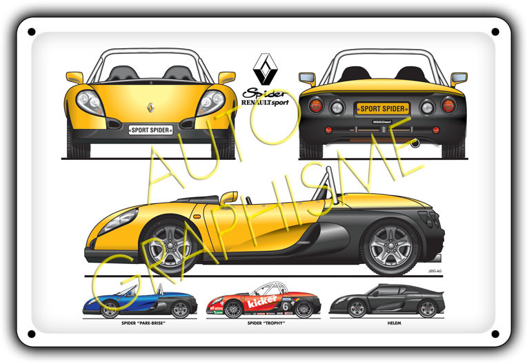 Renault Spider Metal Panel - AG-FO-010 - FO-010 - 3661768835098