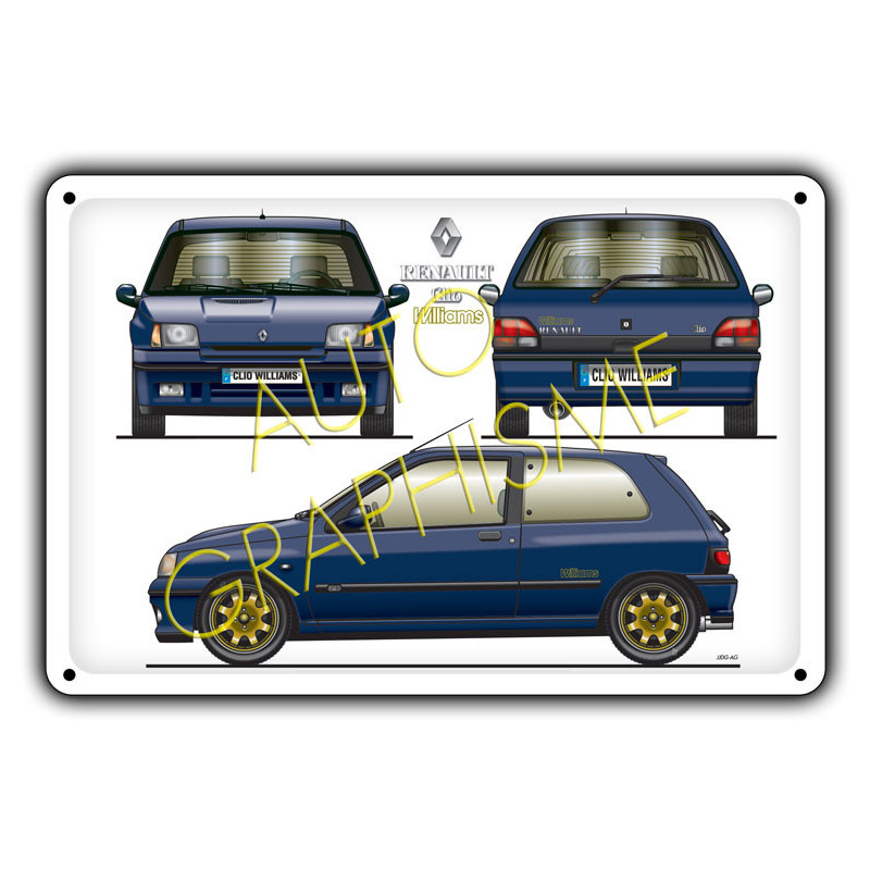 Clio Williams Naamplaatje - AG-FO-011 - FO-011 - 36617681517671