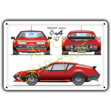 Metalen plaat Alpine A310 V6 Pack GT - AG-FO-016 - FO-016 - 36617681517728