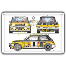 Plaatwerk Renault 5 Turbo 1 Mc - AG-FO-018 - FO-018 - 36617681517748