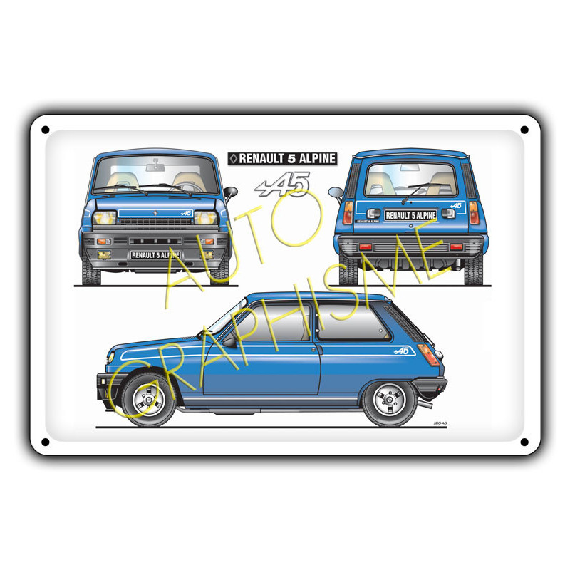 R5 ALPINE metalen plaat - AG-FO-020 - FO-020 - 36617681517768
