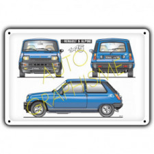 Plaque Metallique R5 ALPINE