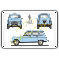Metalen plaat Renault 4L - AG-FO-023 - FO-023 - 36617681517798