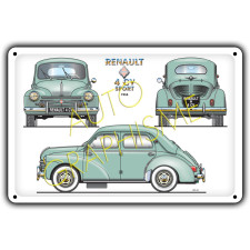 Renault 4CV Metal Panel - AG-FO-026 - FO-026 - 36617681517825