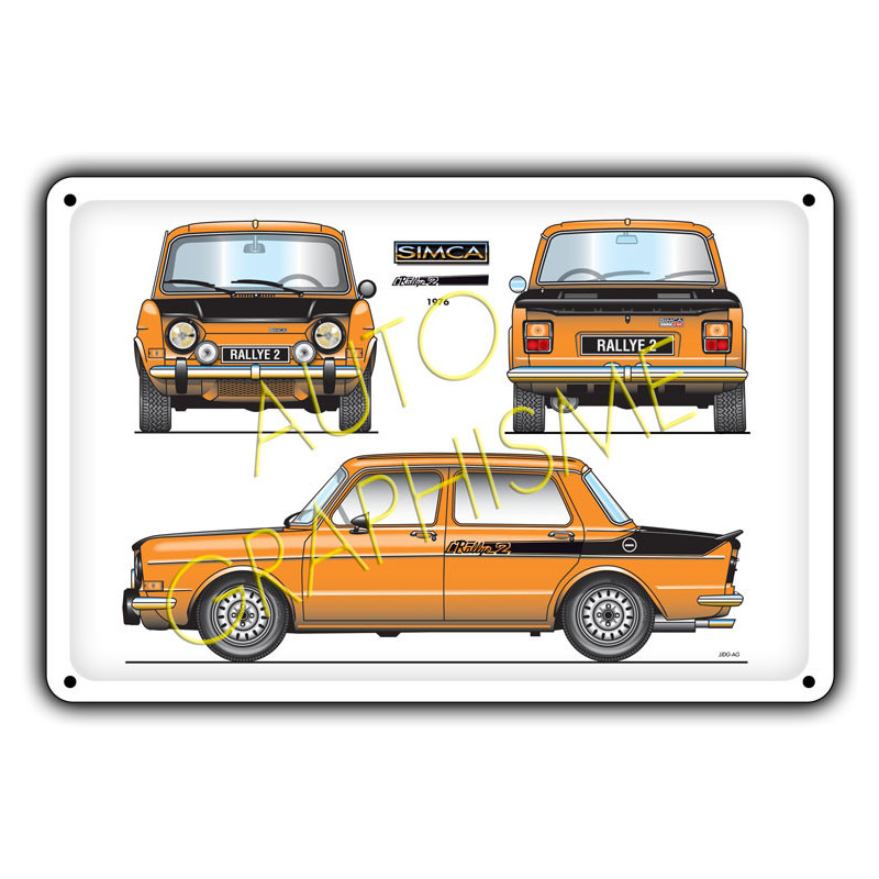 Plaatwerk Simca Rallye 2 1976 - AG-FO-029 - FO-029 - 3661768835142