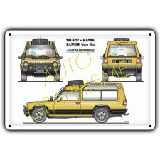 Metalen plaat MATRA RANCHO GRAND RAID - AG-FO-034 - FO-034 - 36617681517902