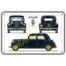 Citroën Traction 11 BL metalen plaat - AG-FO-037 - FO-037 - 36617681517932