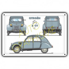 Plaque Metallique CITROEN 2CV
