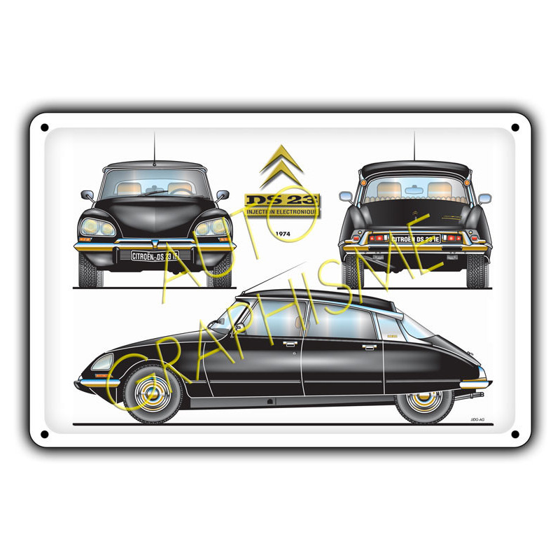 Metalen plaquette Citroën DS 23 - AG-FO-040 - FO-040 - 36617681517962