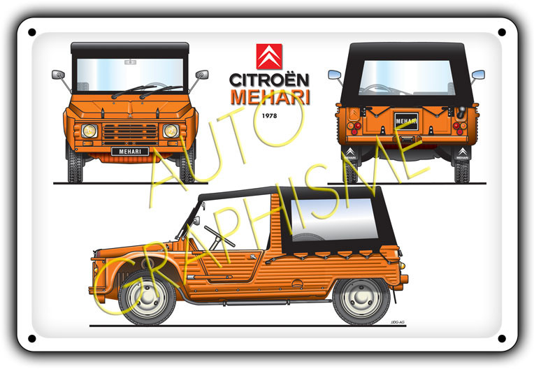 Citroën Mehari Metal Panel - AG-FO-041 - FO-041 - 36617681517972